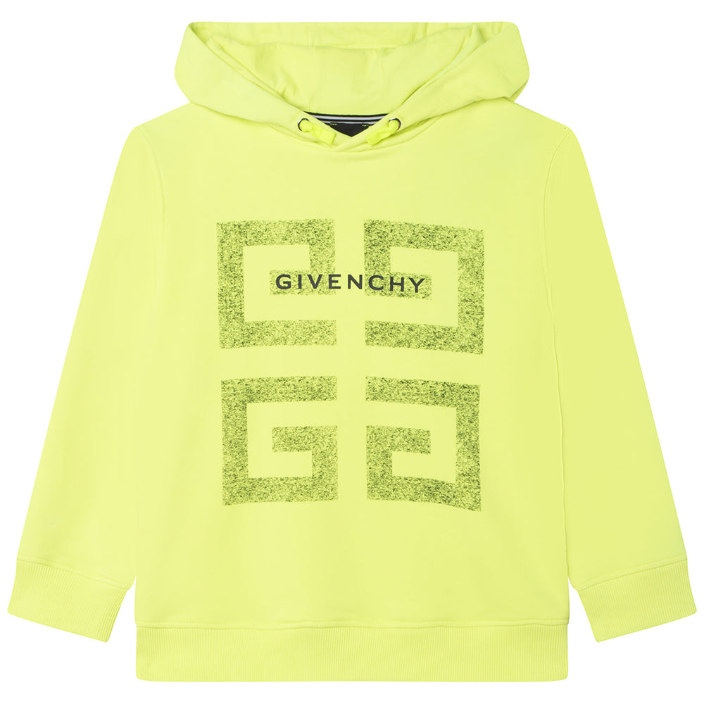 Givenchy Boys 4G Print Hoodie Yellow