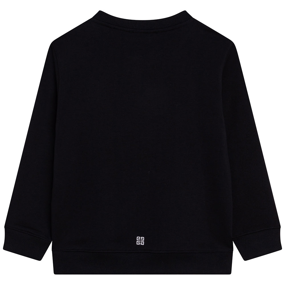 Givenchy Boys Embroidered Sweater Black