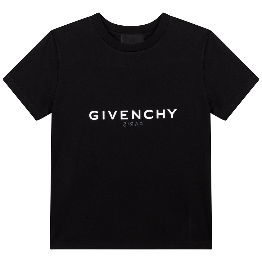 Givenchy Boys Reverse Logo T-shirt Black