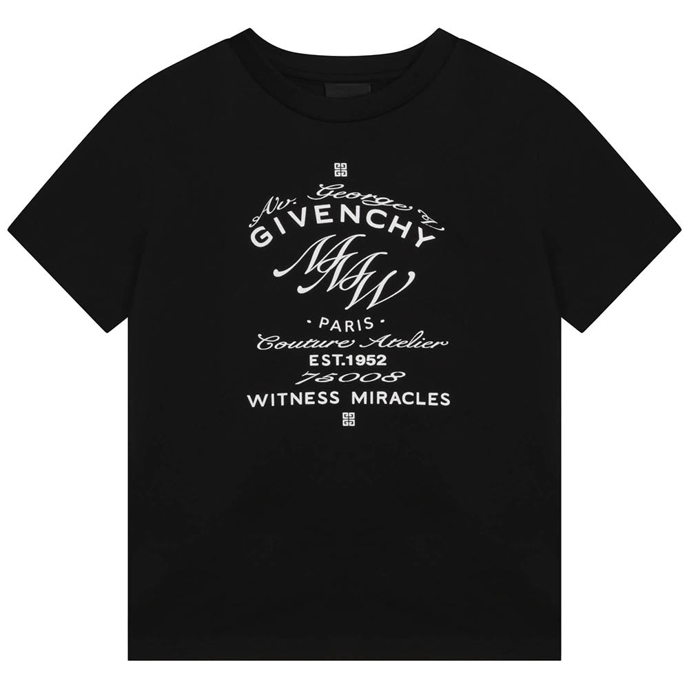 Givenchy Boys Logo T-shirt Black