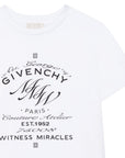 Givenchy Boys Multi Logo T Shirt White