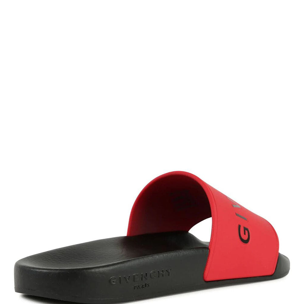Givenchy Kids Unisex Sliders Red
