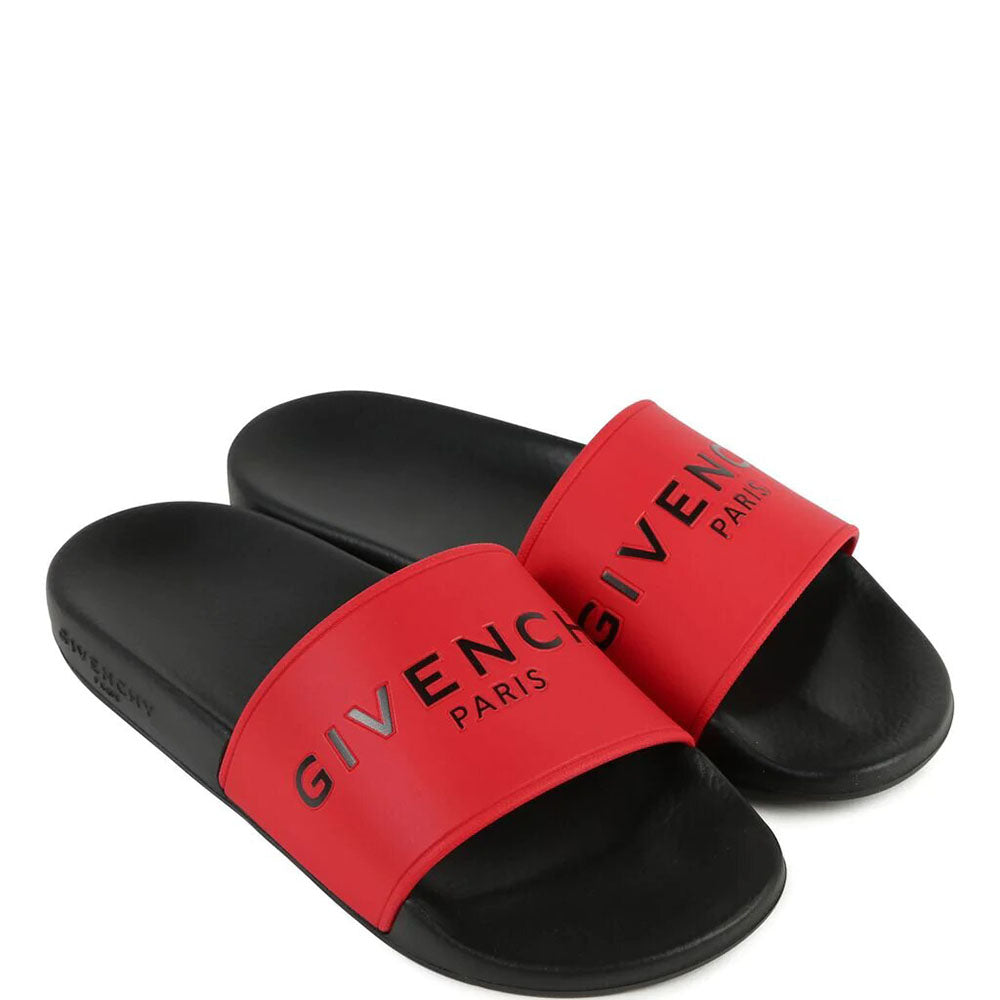 Givenchy Kids Unisex Sliders Red