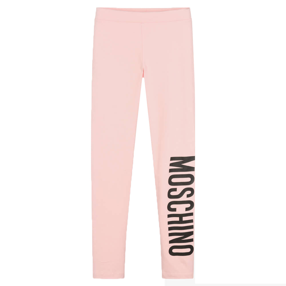 Moschino Girls Leggings Pink