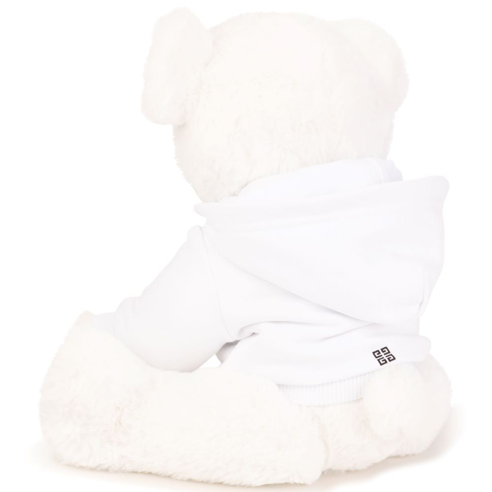 Givenchy Kids 4G Logo Hooded Teddy Bear White