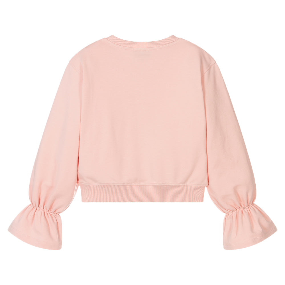 Moschino Girls Bear Sweater Pink