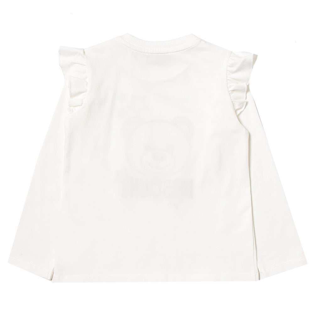 Moschino Baby Girls Bear Print T-shirt White