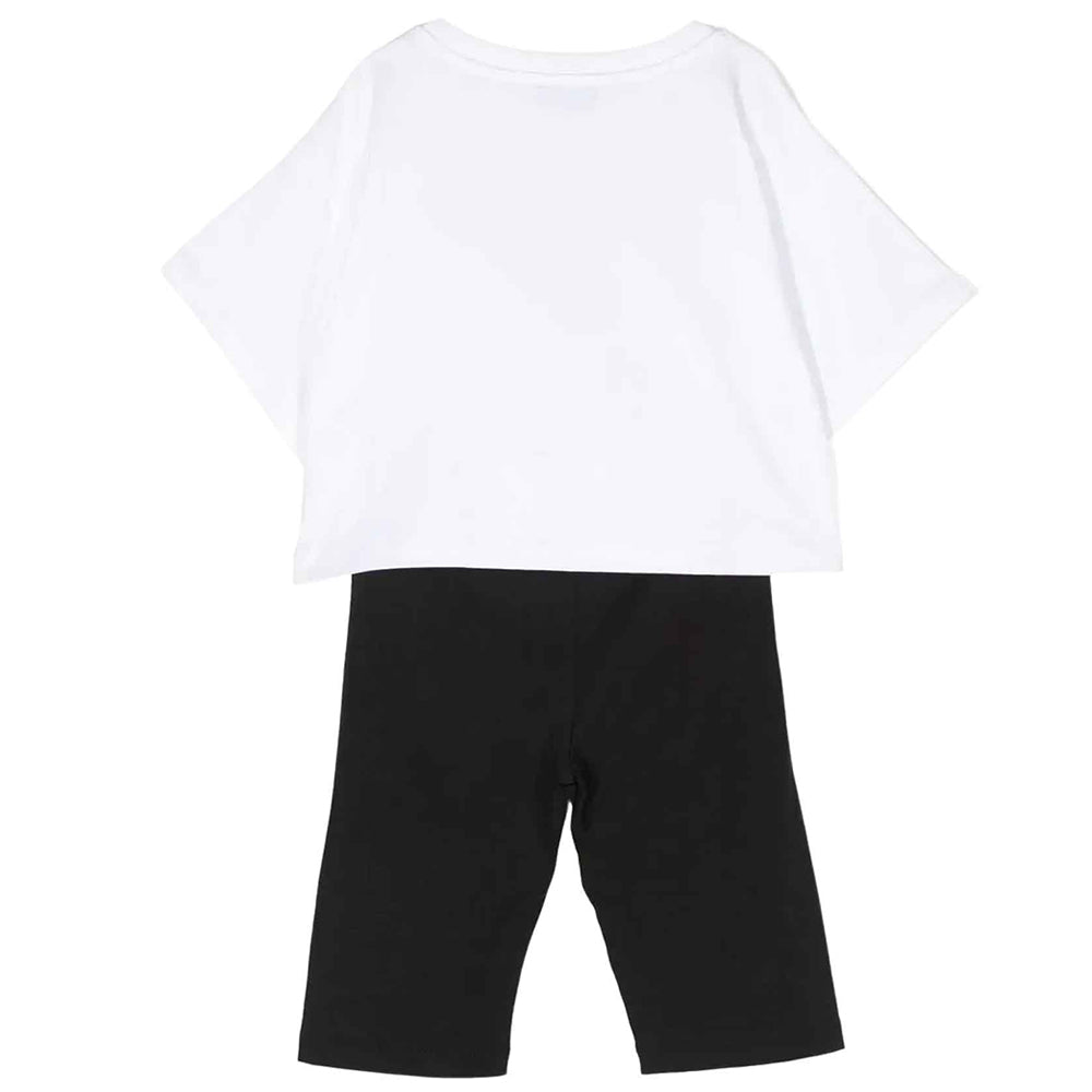 Moschino Girls T-shirt &amp; Shorts Set White
