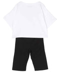 Moschino Girls T-shirt & Shorts Set White