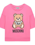 Moschino Girls Bear Gift Print T-shirt Pink
