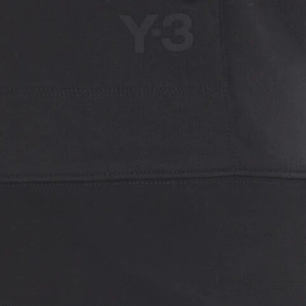 Y-3 Mens Logo Zip Hoodie Black