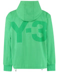 Y-3 Mens Back Logo Hoodie Green