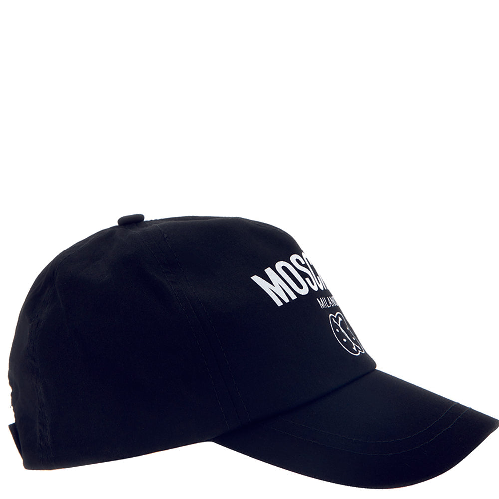 Moschino Boys Logo Print Baseball Cap Black