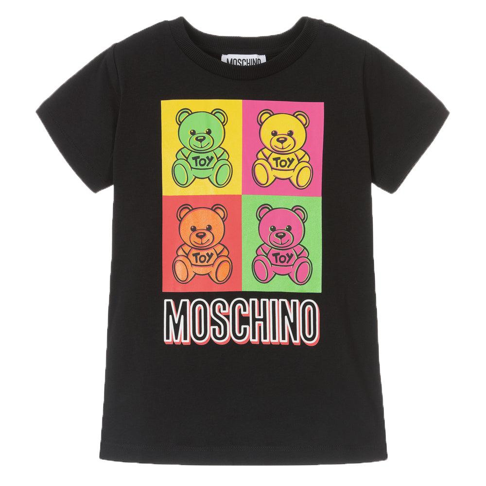 Moschino Boys 3D Effect Bear T-shirt Black