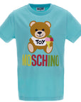 Moschino Boys Teddy Bear Logo T-shirt Blue