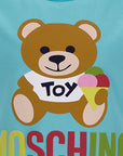 Moschino Boys Teddy Bear Logo T-shirt Blue