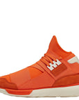 Y-3 Mens Qasa High Leather Sneakers Orange