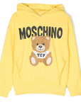 Moschino Boys Bear Print Hoodie Yellow