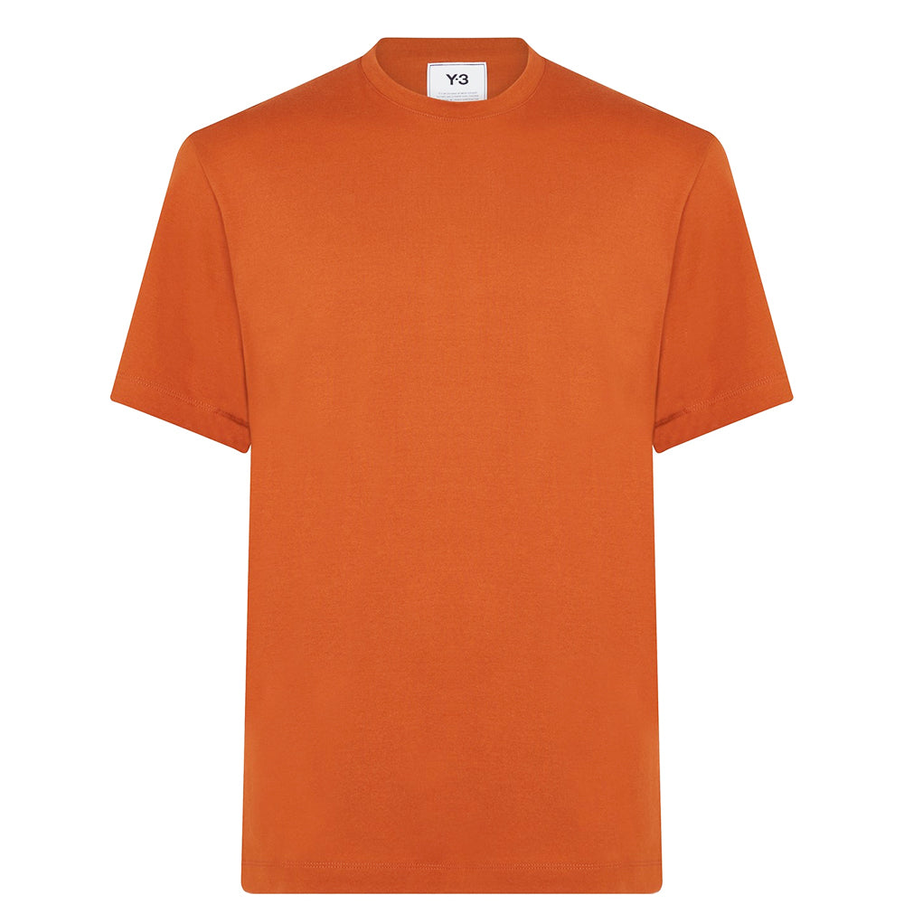 Y-3 Mens Back Logo T-shirt Orange