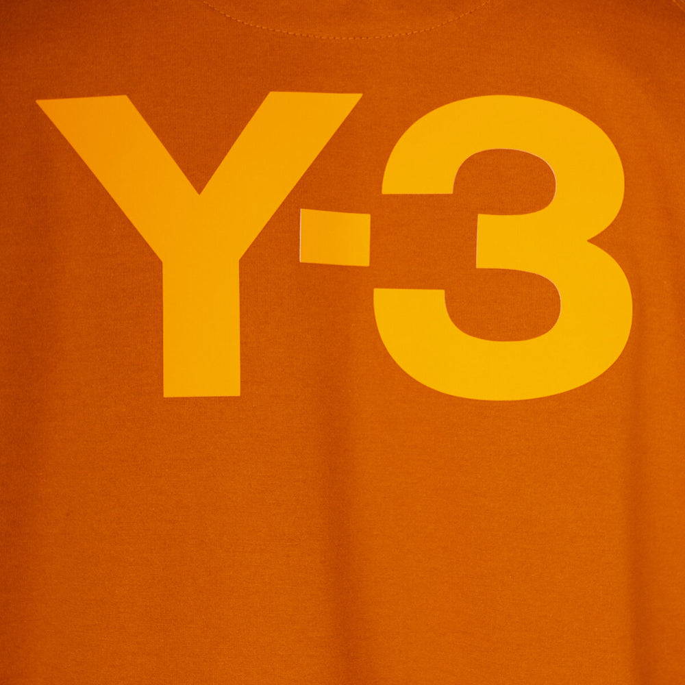 Y-3 Mens Back Logo T-shirt Orange