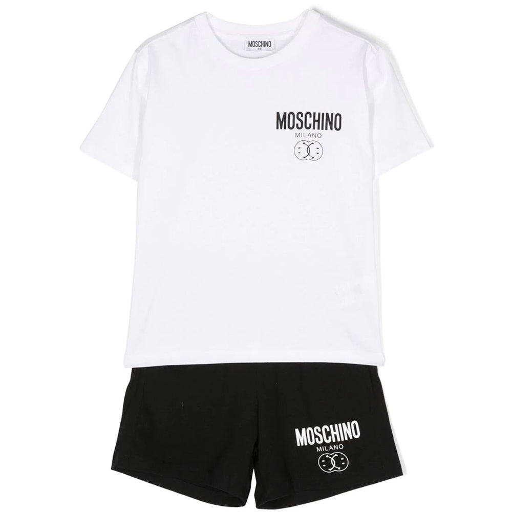 Moschino Boys T-shirt &amp; Shorts Set White