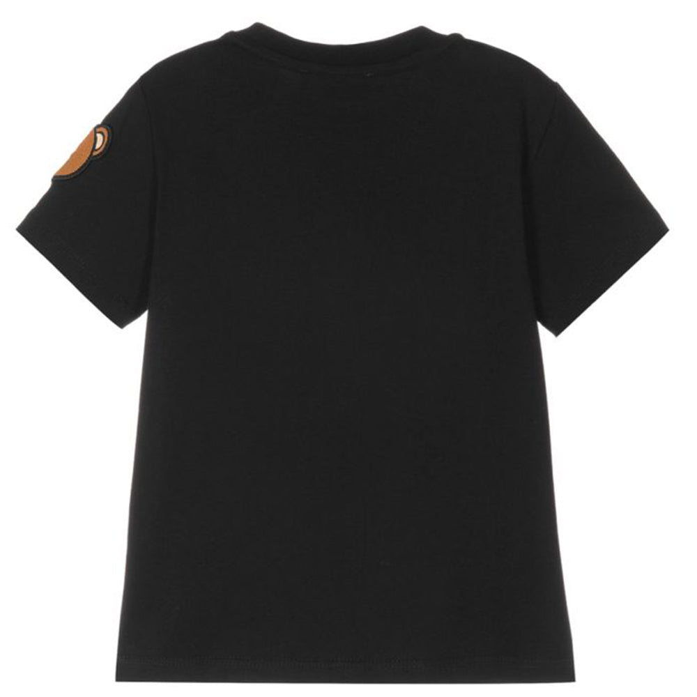 Moschino Unisex Kids logo Bear T-shirt Black