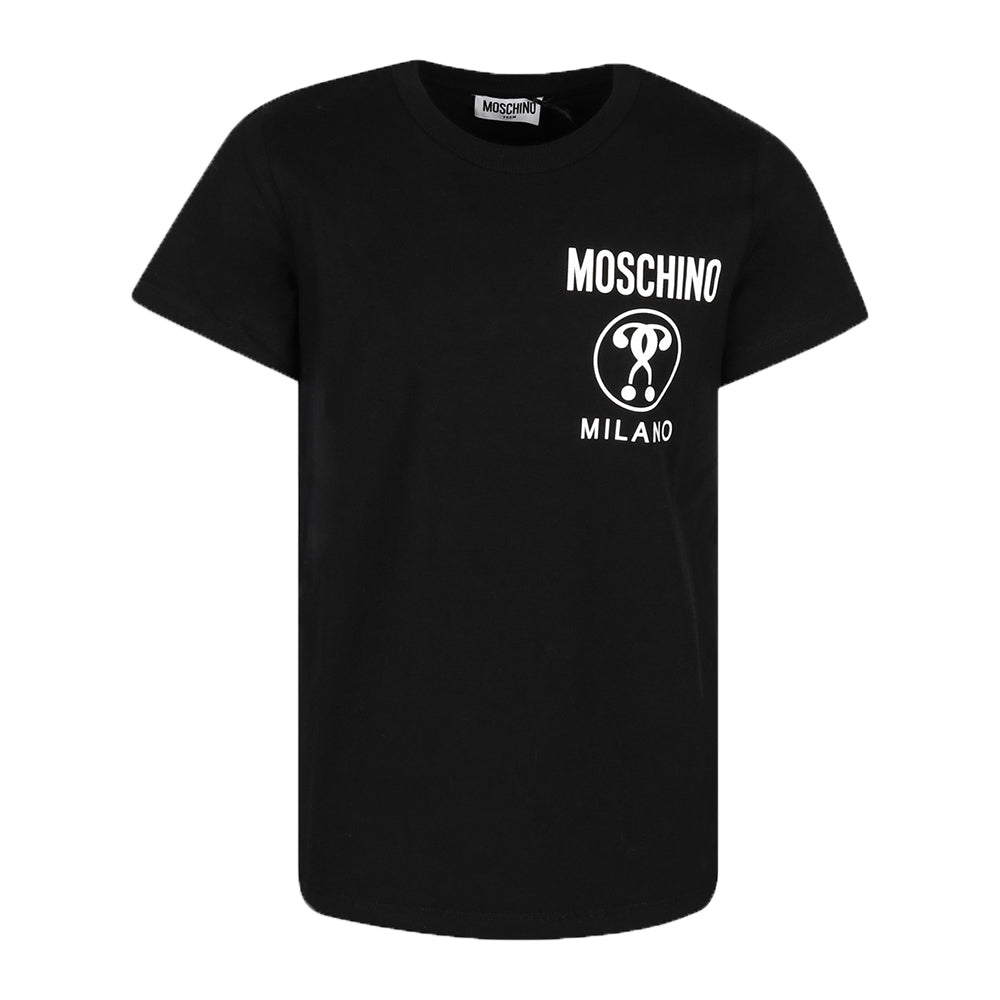 Moschino Boys Logo T-shirt Black