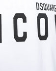 Dsquared2 Men's ICON Print Hooded Sweatshirt White
