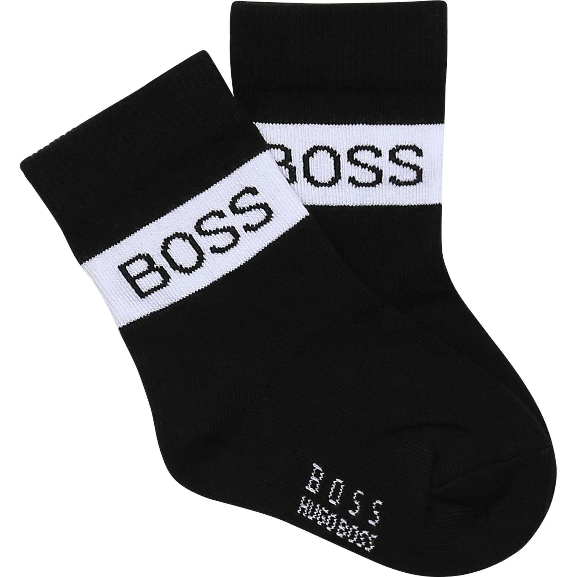 Hugo Boss Baby Black &amp; White Socks (2 Pack)