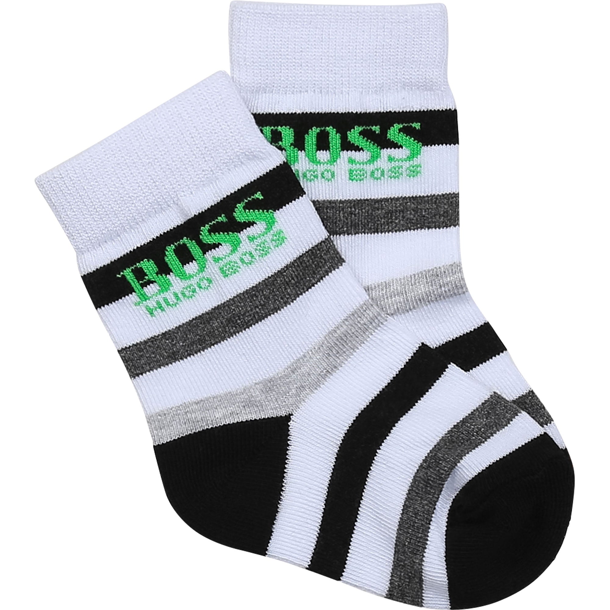 Hugo Boss Baby Black &amp; White Socks (2 Pack)