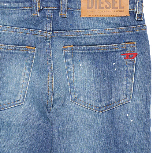 Diesel  Boys Carrot-Fit D-Vider Jeans Light Blue