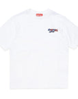 Diesel TJUSTWAVES Logo Print T-shirt White