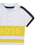 Hugo Boss Boys Icon Chest Logo White