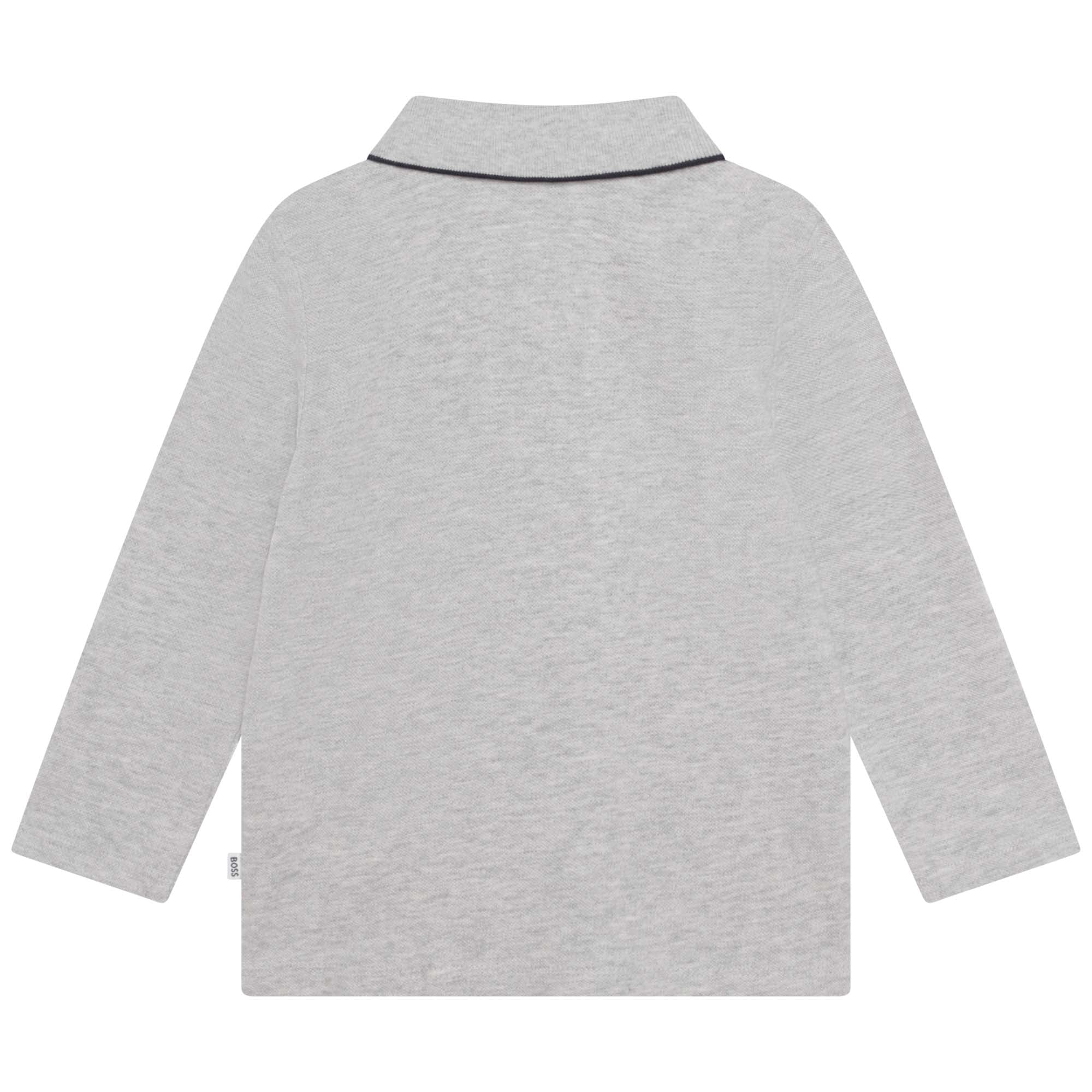 Hugo Boss Baby Boys Chest Logo Polo Shirt Grey
