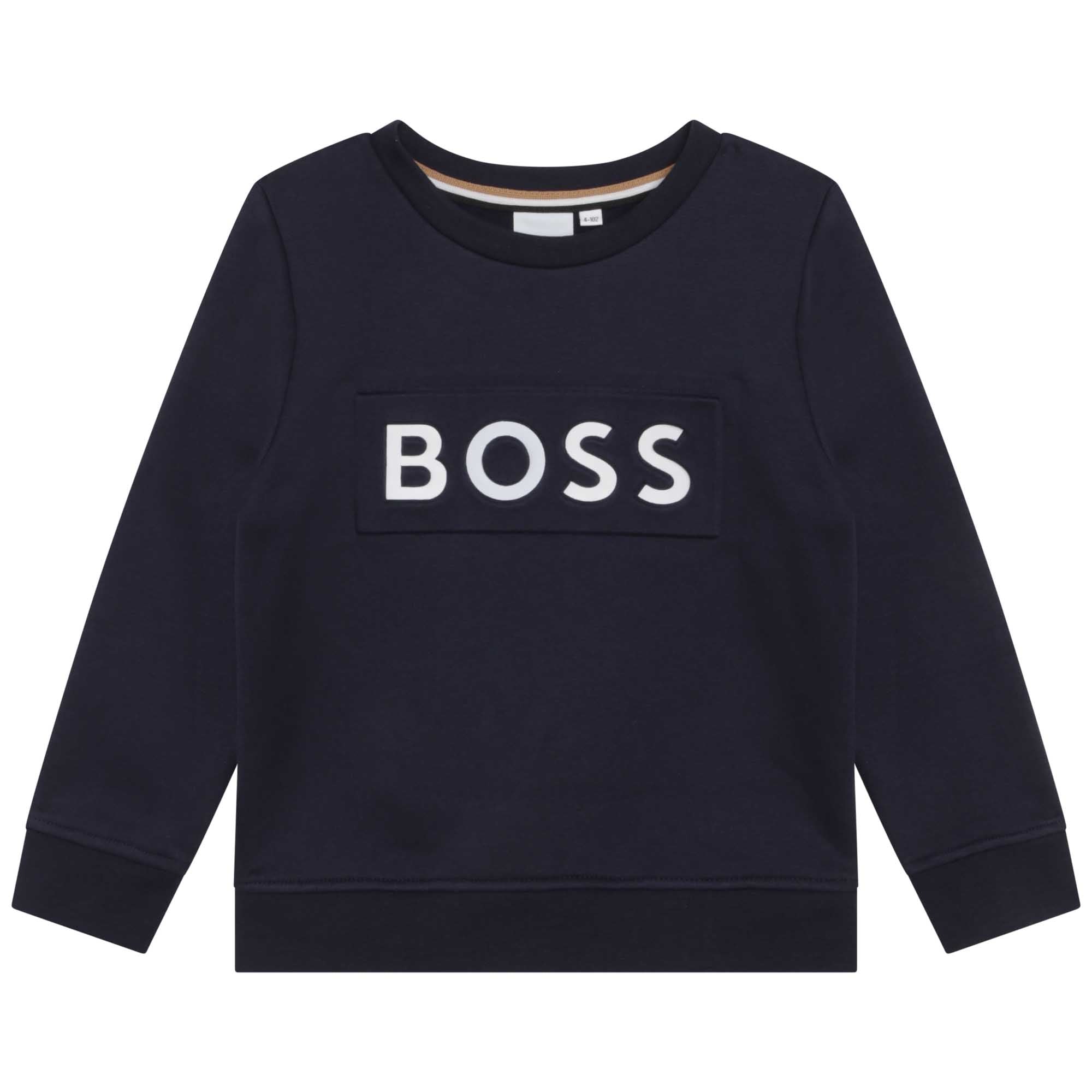 Hugo Boss Baby Embossed Logo Sweater Navy