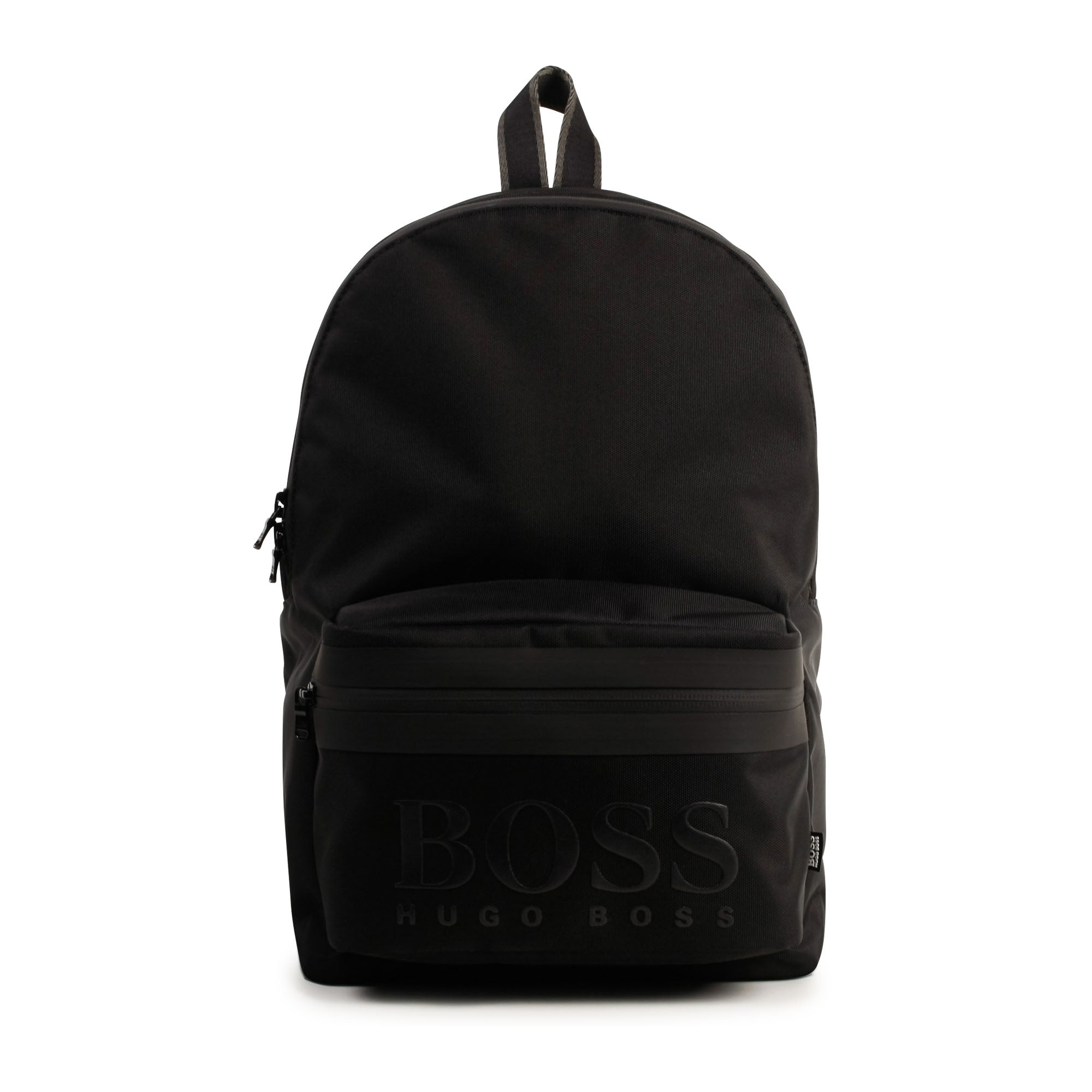 Hugo Boss Boys Black Black Logo Backpack (37cm)