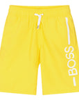 Hugo Boss Boys Swim Shorts Yellow