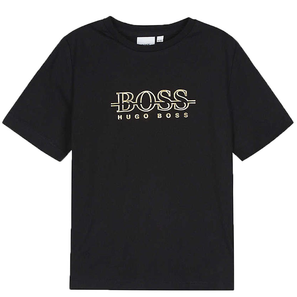 Hugo Boss Boys Logo T-shirt Black