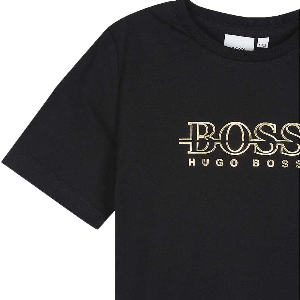 Hugo Boss Boys Logo T-shirt Black