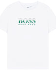 Hugo Boss Boys White Logo Shirt