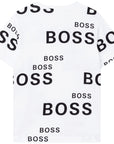Hugo Boss Boys White Logo T-Shirt