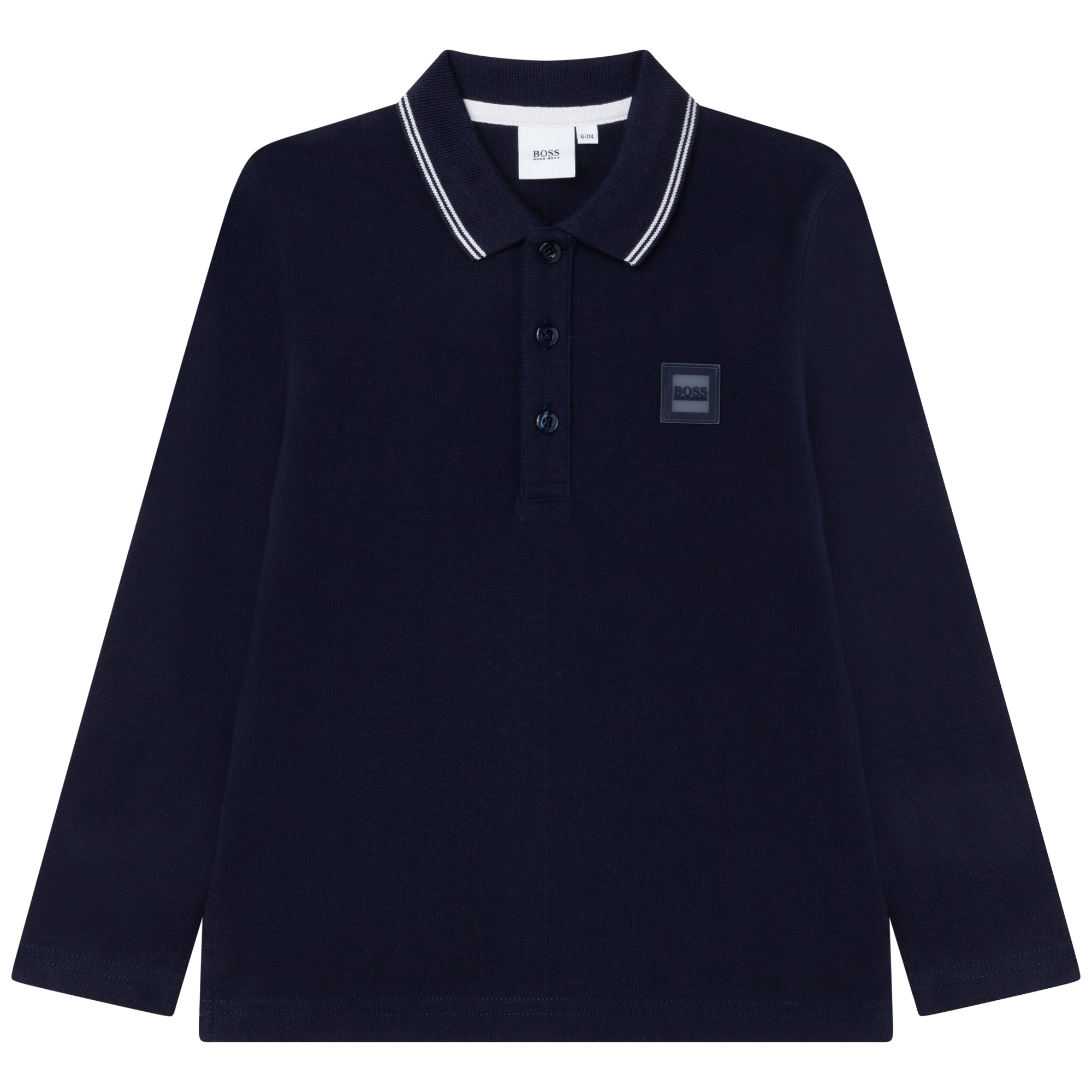 Hugo Boss Boys Navy Logo Polo Shirt