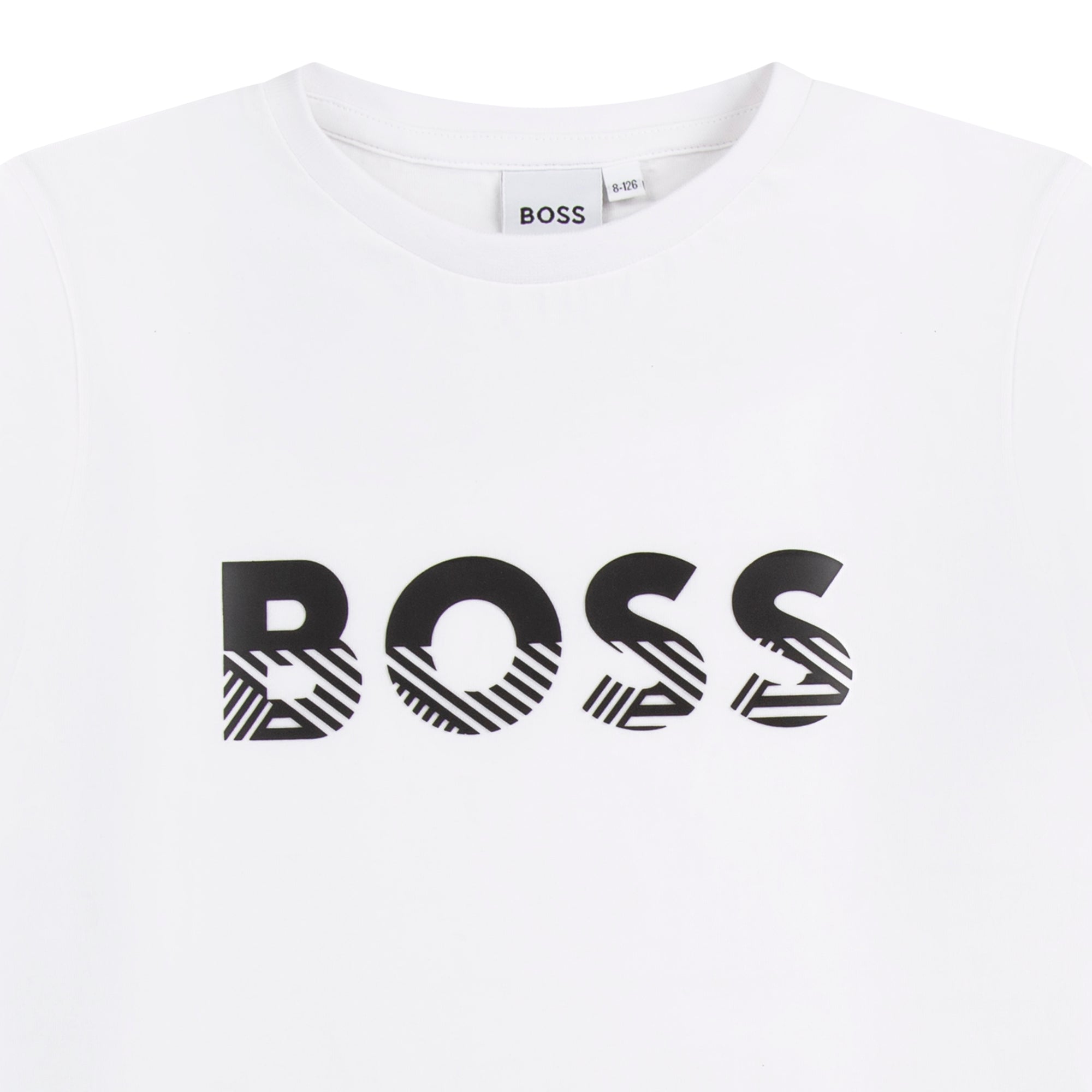 Hugo Boss Boys Classic  Icon Logo T Shirt White