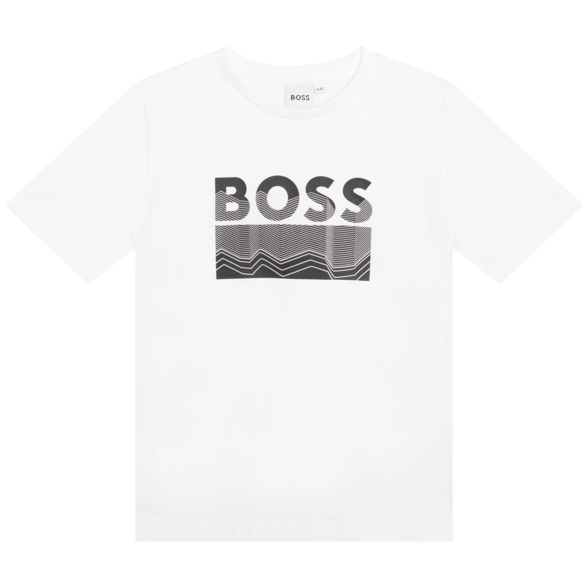 Hugo Boss Boys Logo T-shirt White