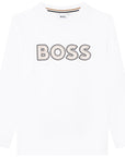 Hugo Boss Boys Long Sleeved T-shirt White
