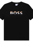 Hugo Boss Boys Logo T-shirt Black