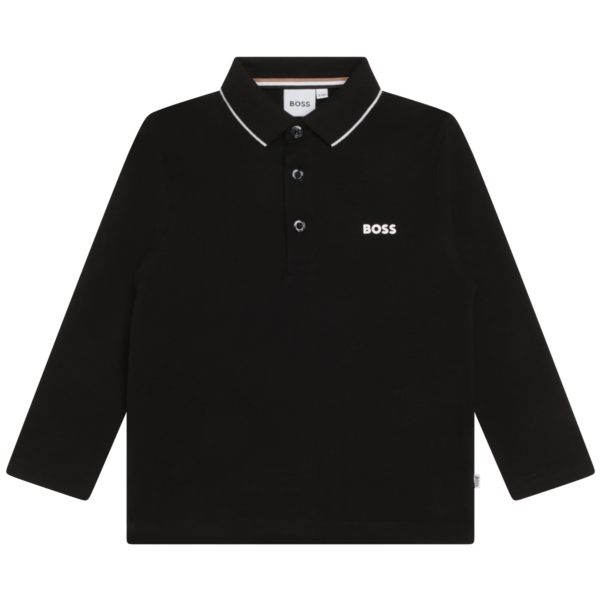 Hugo Boss Boys Classic Polo Shirt Black