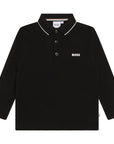 Hugo Boss Boys Classic Polo Shirt Black
