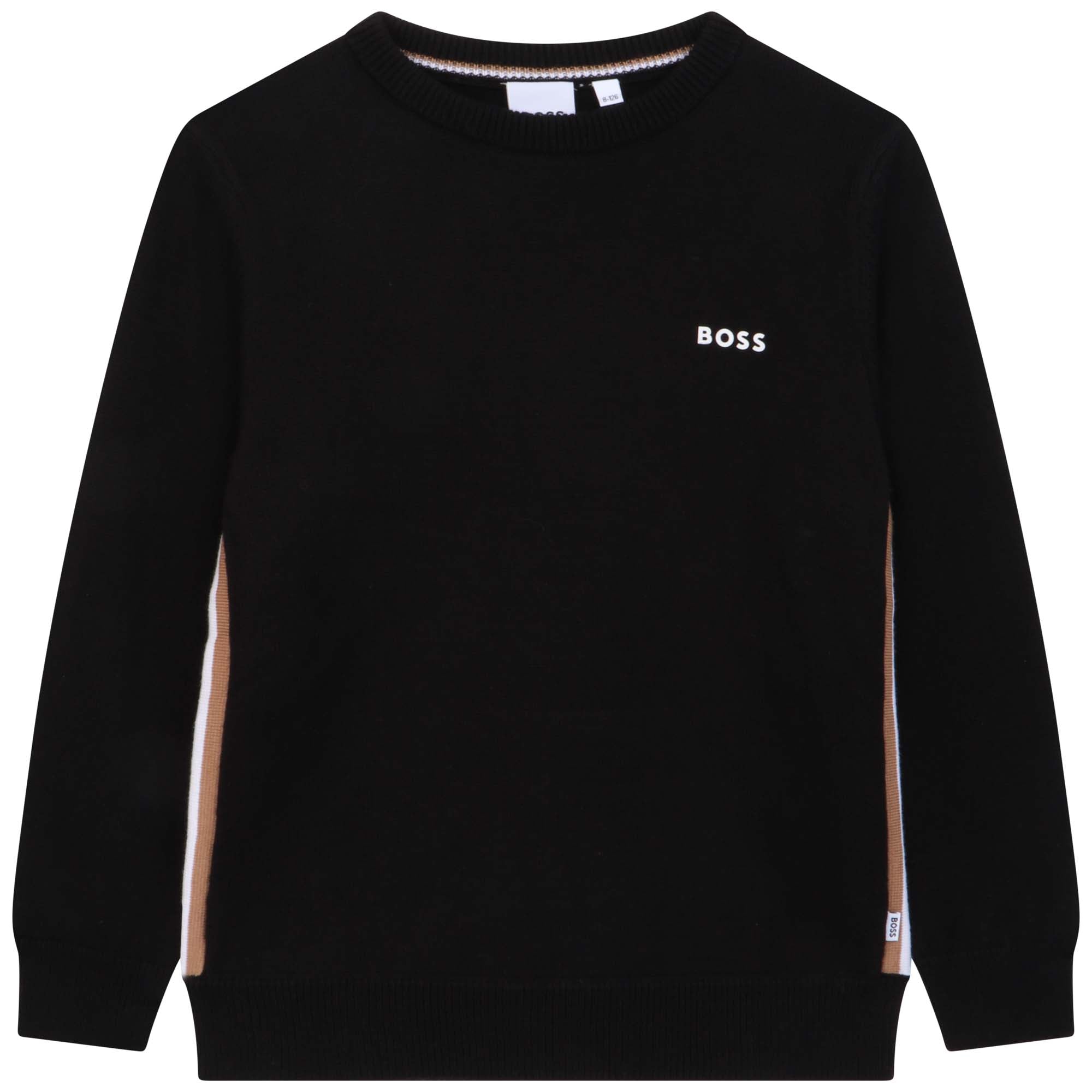 Hugo Boss Kids Classic Chest Logo Sweater Black