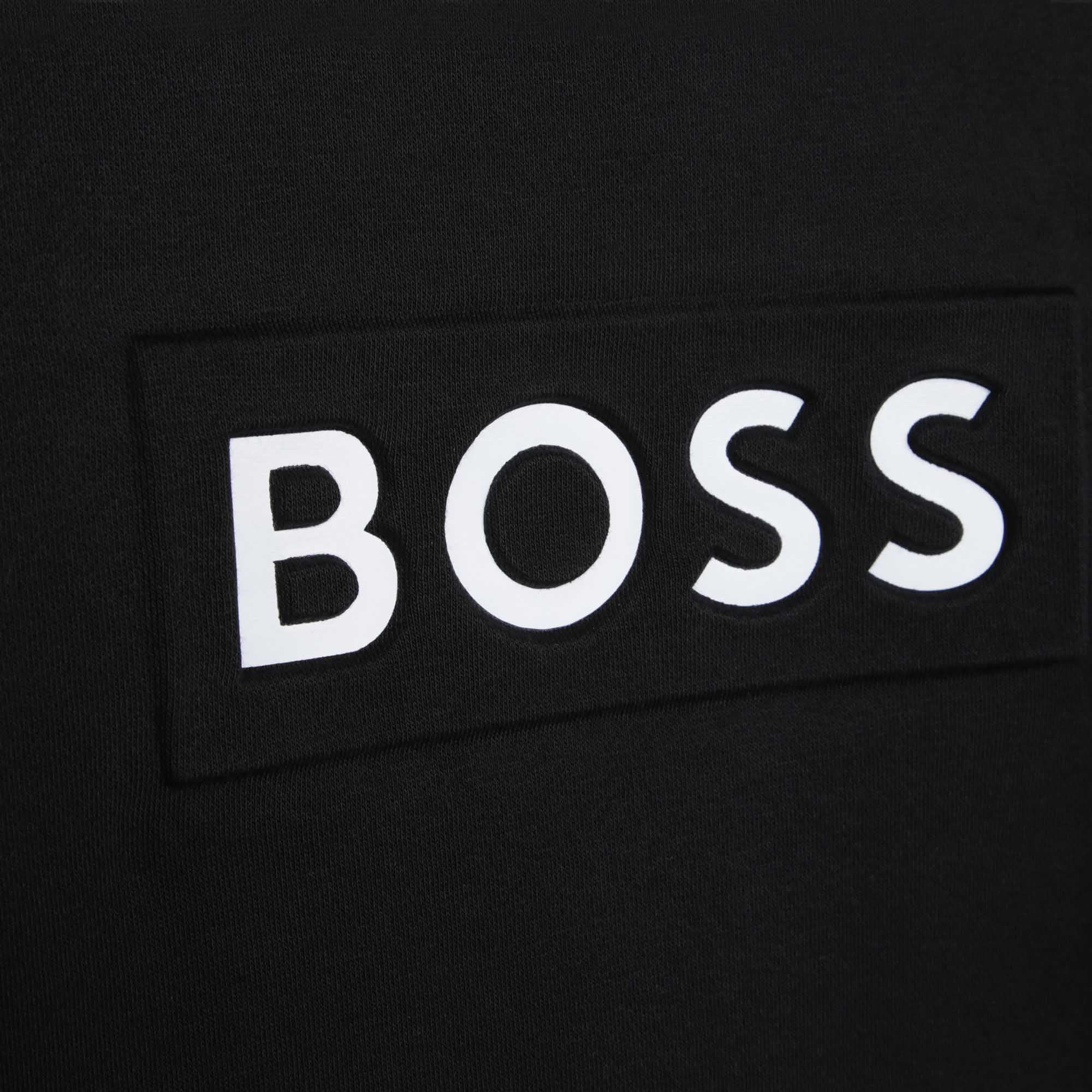 Hugo Boss Boys Embossed Logo Sweater Navy